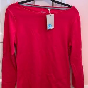 Boden essential t-shirt! Bright pink. Size 12